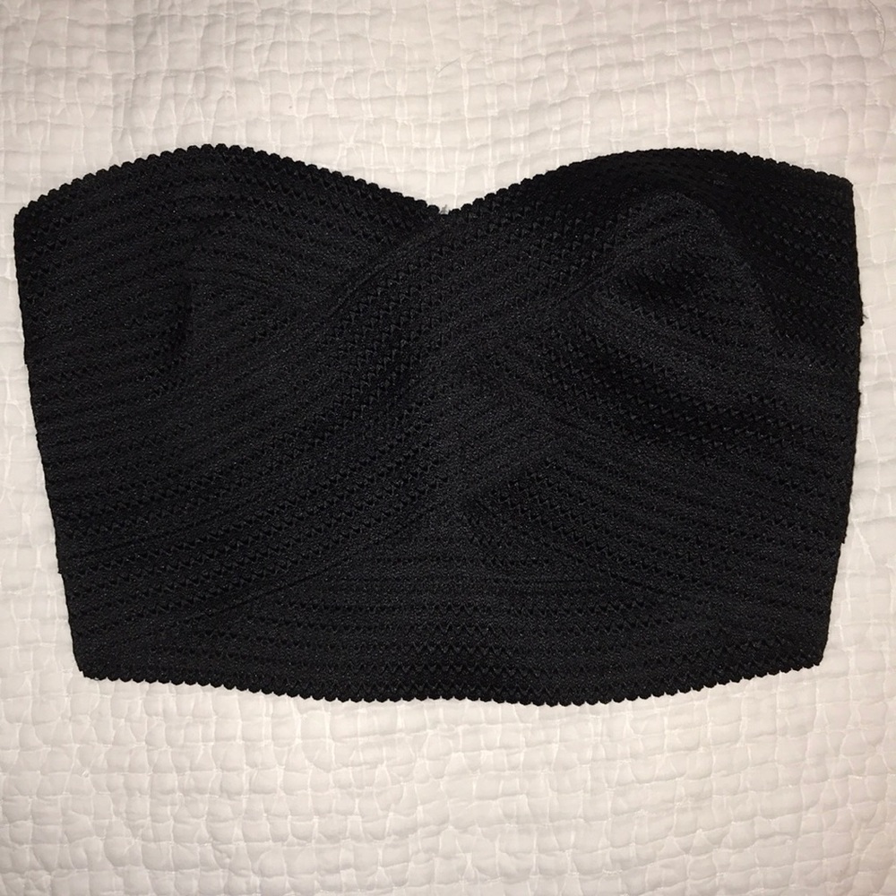 Express strapless crop top
